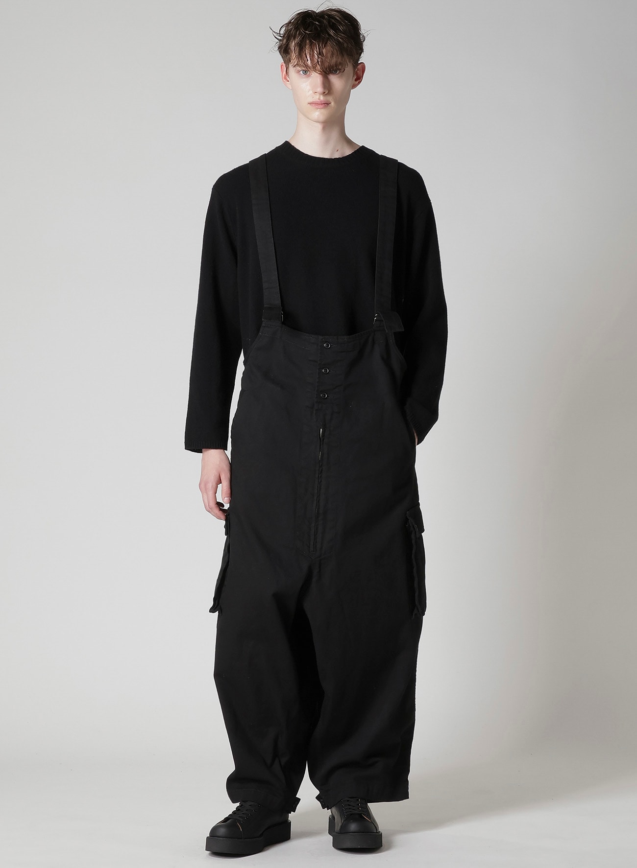 BLACK SCANDAL KATSURAGI WORK OVERALLS(XS Black): Yohji Yamamoto