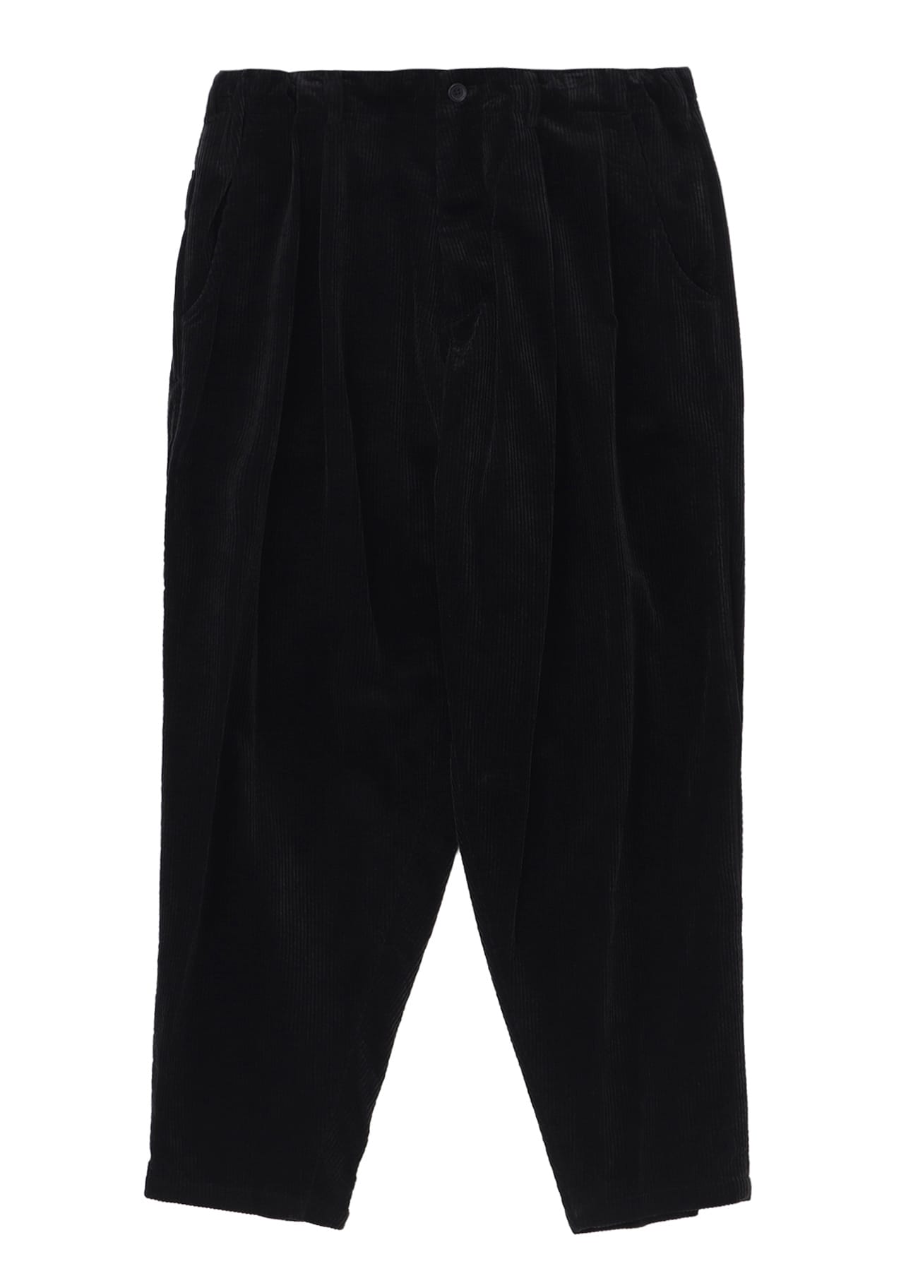 SIDE ZIP PANTS WITH CORDUROY(S Black): Soldes｜THE SHOP YOHJI YAMAMOTO