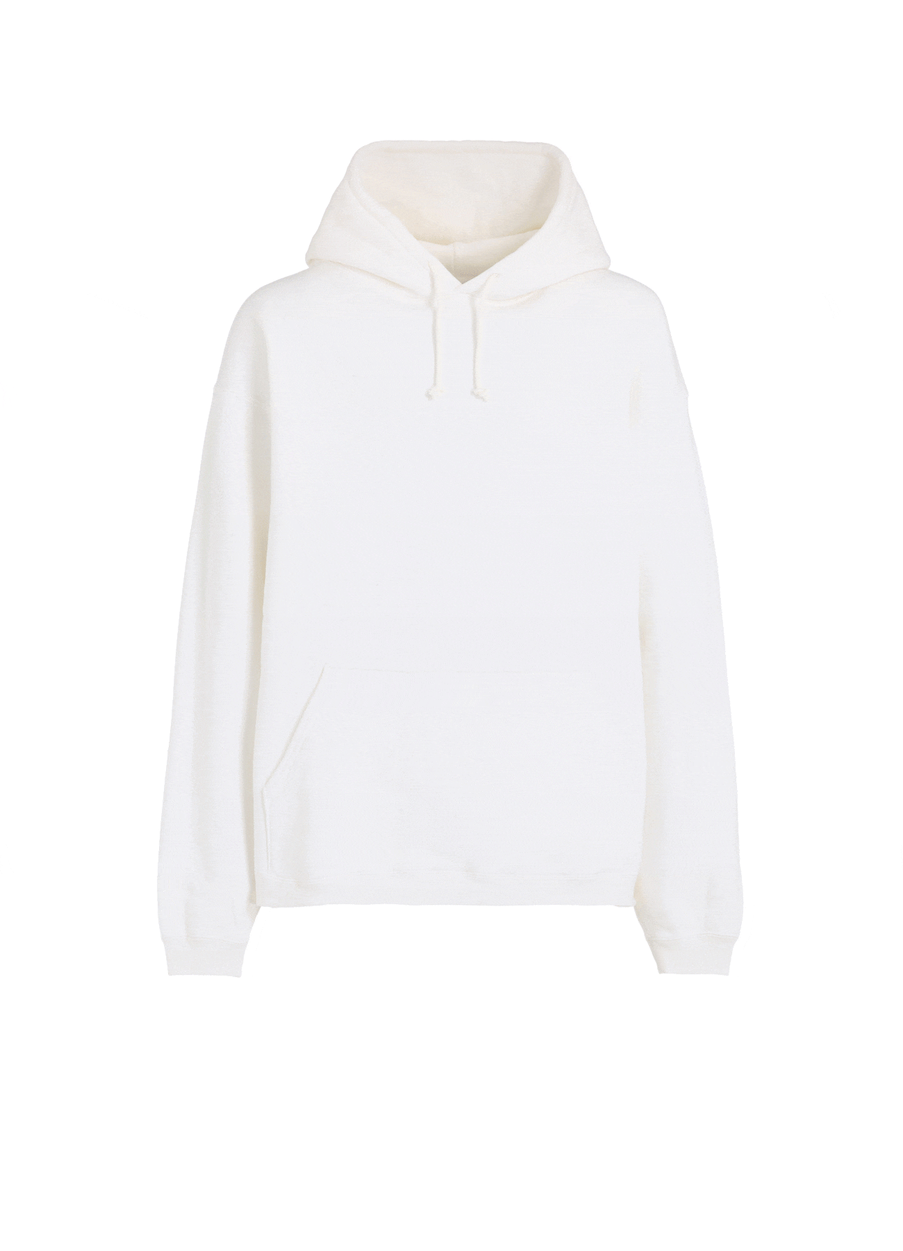 Y's for men × MASSES】BRUSHED FRENCH TERRY HOODIE(FREE SIZE White