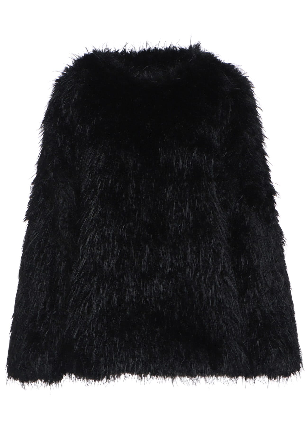 SHAGGY FUR CREW NECK PULLOVER(M Black): S'YTE｜THE SHOP YOHJI YAMAMOTO