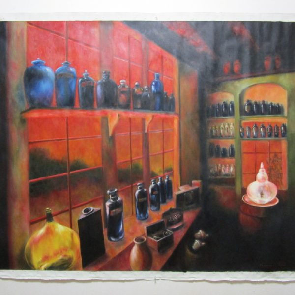 斜陽 F100号 | 月夜の散歩 ｜インテリア絵画 アートの専門通販