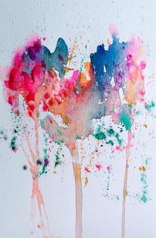 水彩抽象画イラスト - No: 25560787｜無料イラスト・フリー素材なら