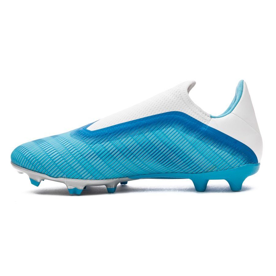 adidas X 19.3 FG/AG Laceless Hard Wired - Bright Cyan/Core Black