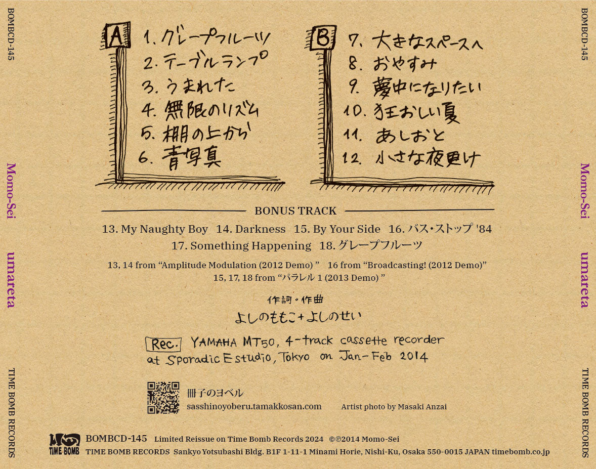 Momo-Sei (モモ・セイ = よしのももこ+よしのせい) - umareta (日本