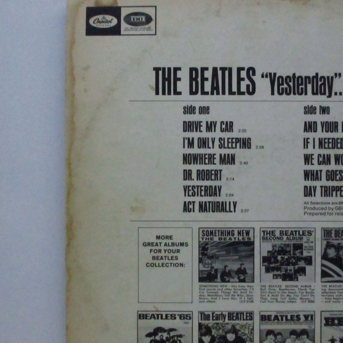 BEATLES (ビートルズ) - Yesterday & Today (US Orig Mono LP/Butcher
