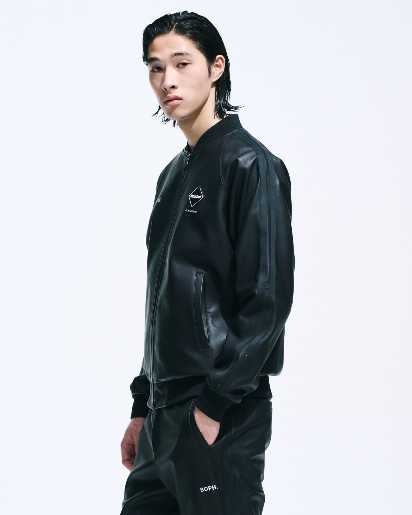 LEATHER TRACK JACKET – TIME AFTER TIME