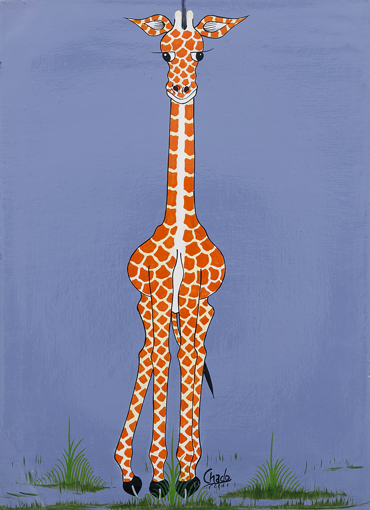 キリンの親子 - ティンガティンガオンラインショップ