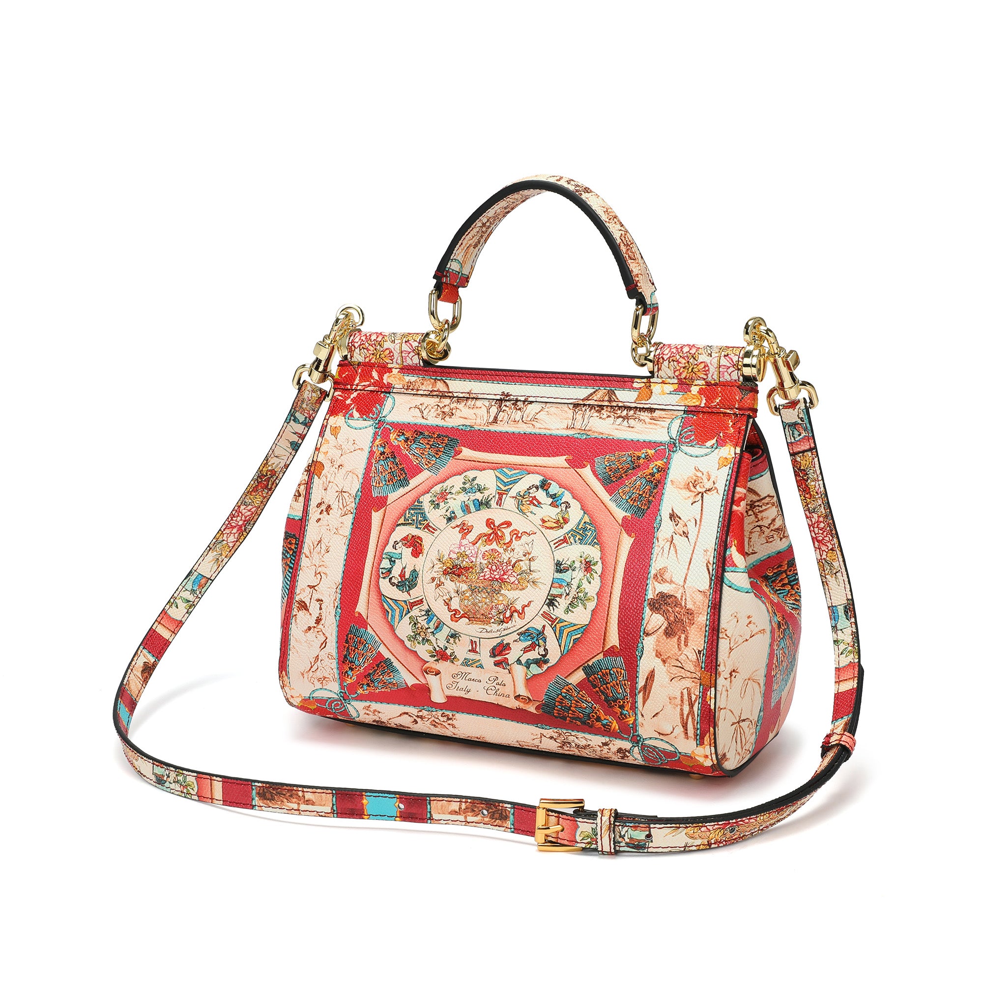 Tiffany & Fred Printed Leather Satchel/Shoulder Bag – Tiffany