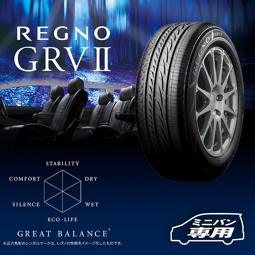 REGNO GRVⅡ 245/40R20 95W｜ブリヂストン タイヤオンラインストア