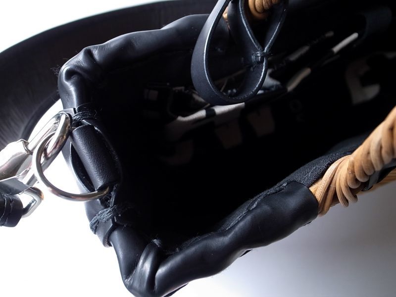 ebagos エバゴス 牛ソフトキャディーバックショルダー付き籐バッグ - tity