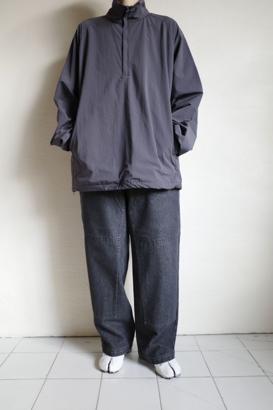 stein WINDPROOF NYLON HALF ZIP PULLOVER・DARK GREY KHAKI - tity