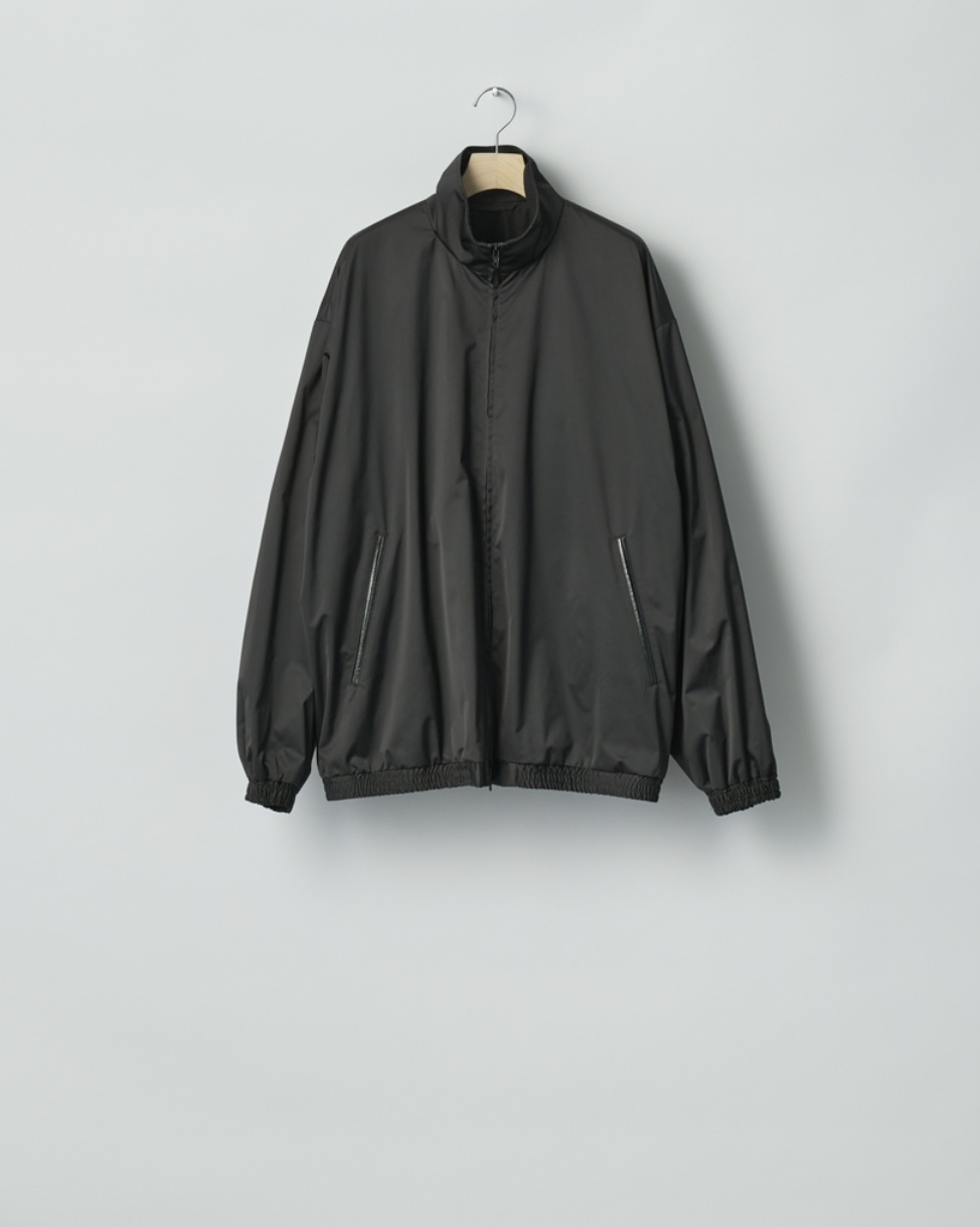 ssstein SILK-BACK STAND COLLAR ZIP JACKET・BLACK - tity