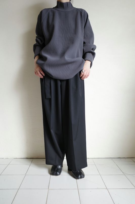 stein OVERSIZED GRADATION PLEATS LS・BLUE GREY - tity