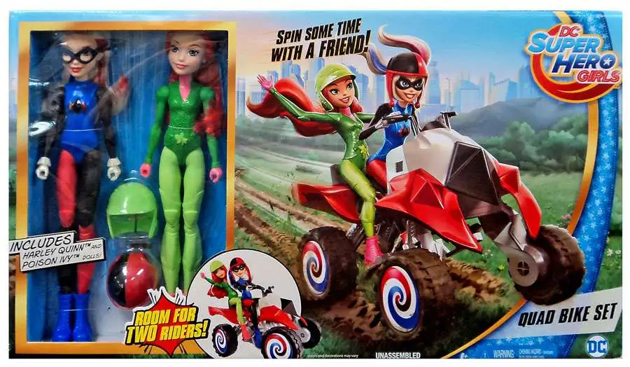 DC Super Hero Girls Quad Bike 12 Playset Includes Harley Poison