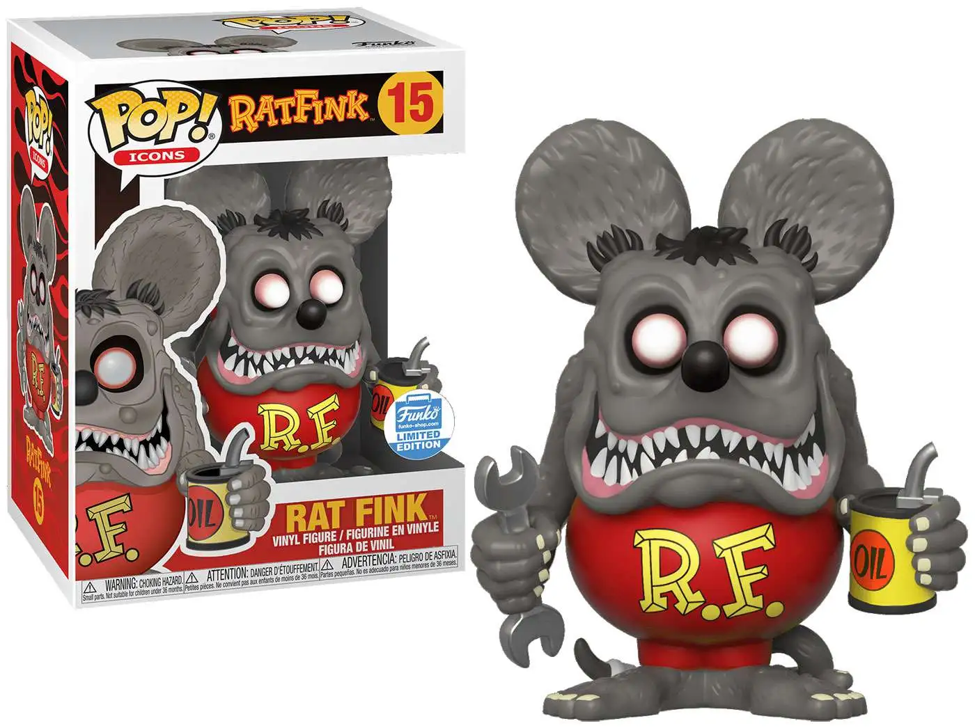 Funko POP Icons Rat Fink Exclusive Vinyl Figure 15 - ToyWiz