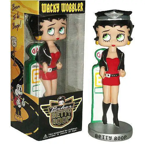 Funko Betty Boop Wacky Wobbler Biker Betty Boop Bobble Head - ToyWiz