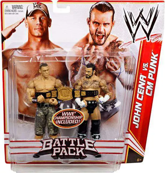 WWE Wrestling Battle Pack Series 17 John Cena vs. CM Punk Action
