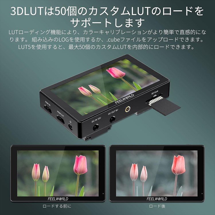 FEELWORLD LUT5 | 5.5インチ 3000nit タッチスクリーン DSLR カメラ