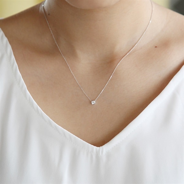 K18ホワイトゴールド ネックレス | 111731123206 | 【公式】4