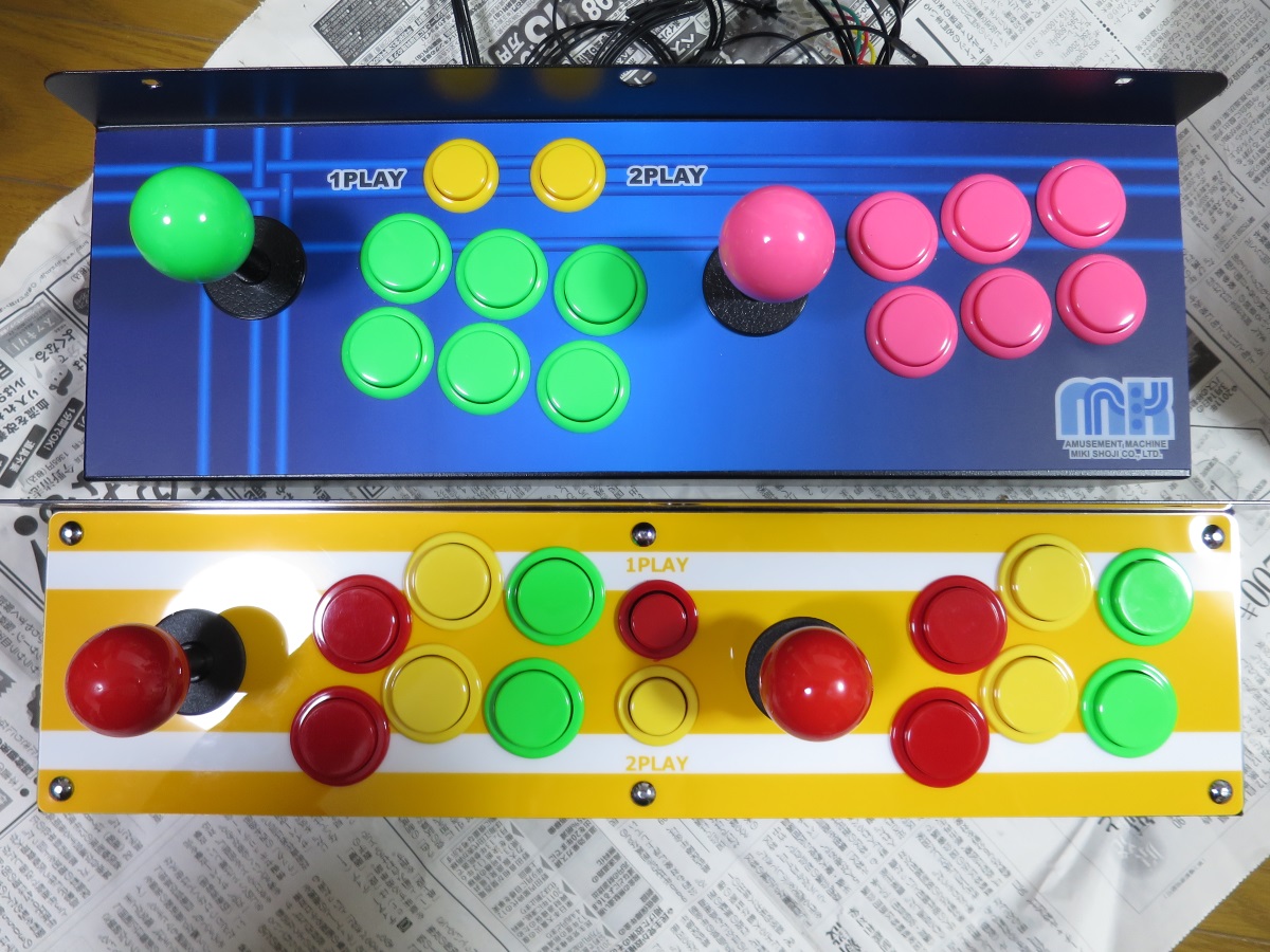 テーブル筐体用コントロールパネル『パソケード製と三木商事製を比較