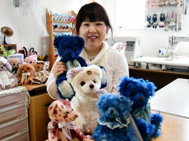 世界中で愛される｢テディベア｣の魅力広めたい 小松島市の作家、制作