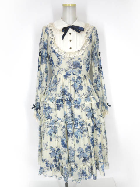 Innocent World / ローズシフォン丸衿ドレス / イノセントワールド