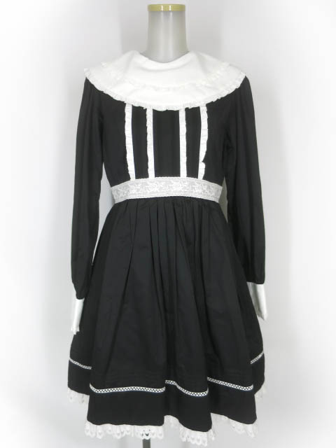 Moi-meme-Moitie / 綿レースピンタックワンピース / モワメーム