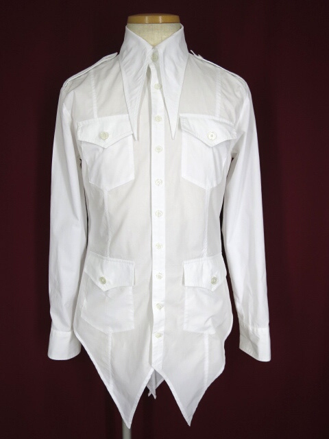 BPN FOR MEN ミリタリー燕尾シャツ ブラックピースナウ BLACK PEACE