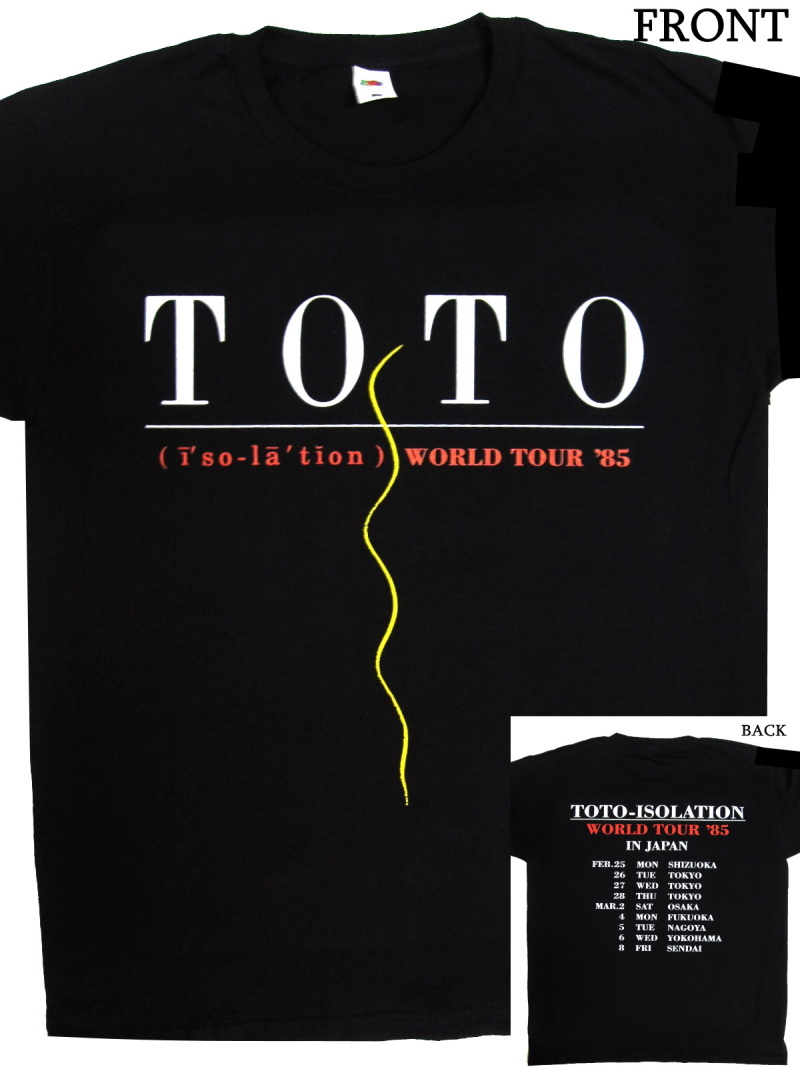TOTO】ロックTシャツ メンズ バンドTシャツ メンズ TOTO Isolation