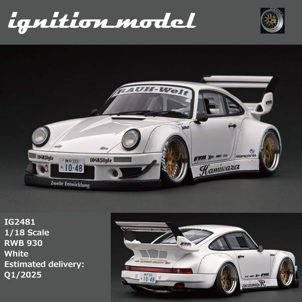 PREORDER Ignition Model 1/18 RWB 930 White IG2481 (Approx. Release
