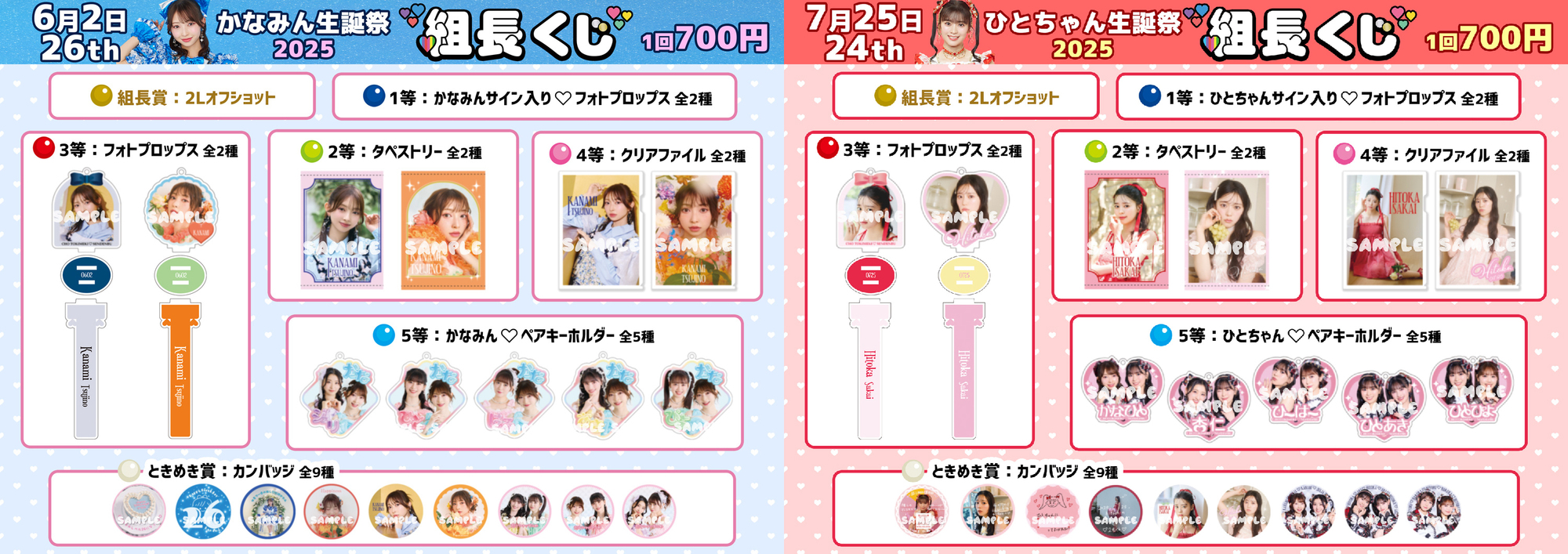 超ときめき♡宣伝部 メンバー全員分の生誕組長くじ＆杏ジュリア生誕生