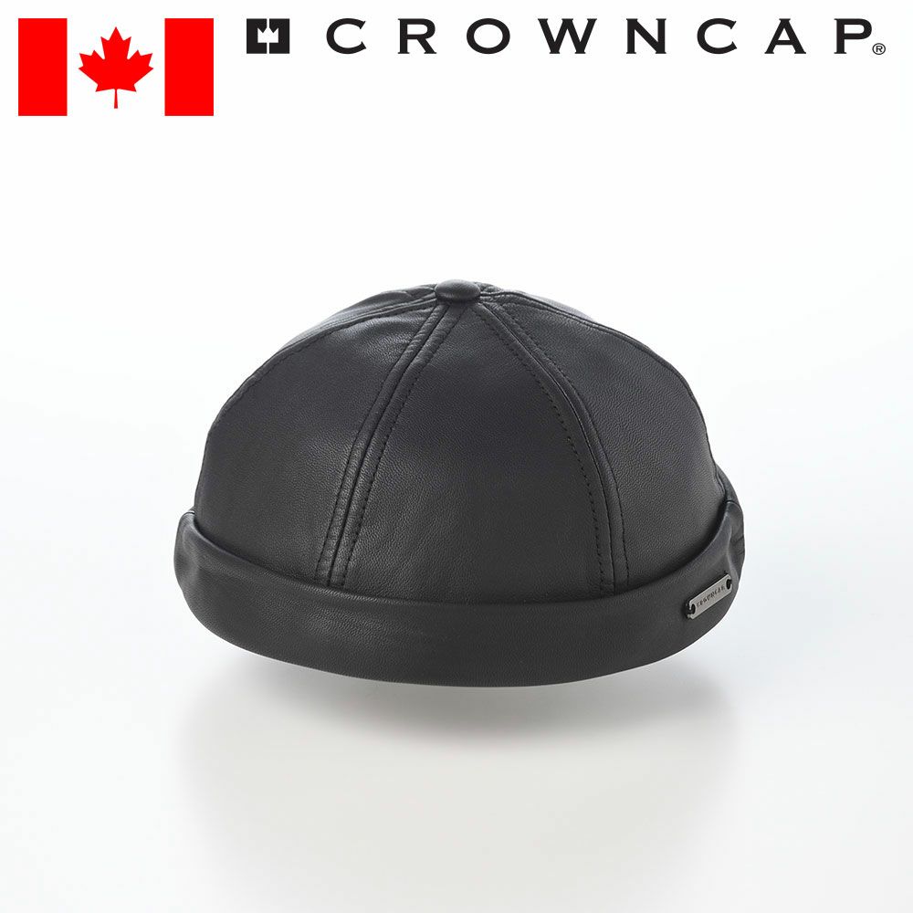 ショット キャップ PARAFIN LEATHER 8P CAP（パラフィン レザー 8P