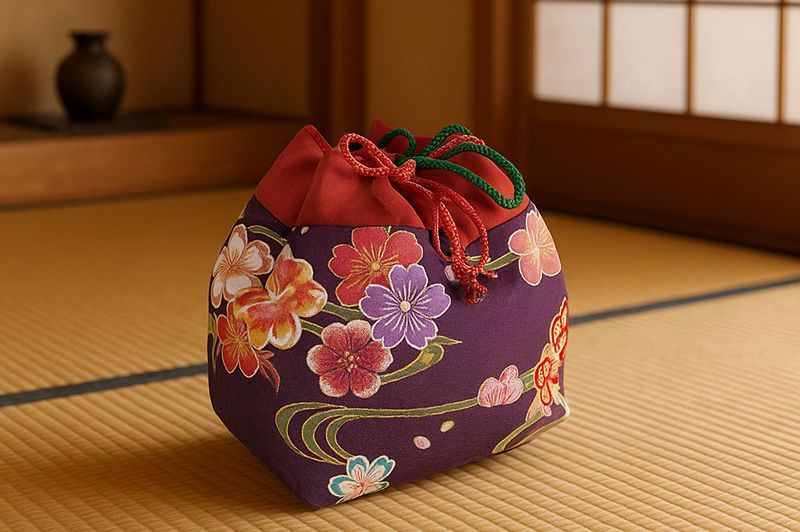 金彩友禅販売 八重桜に牡丹菊花（藤）柄の和柄生地通販なら都香庵