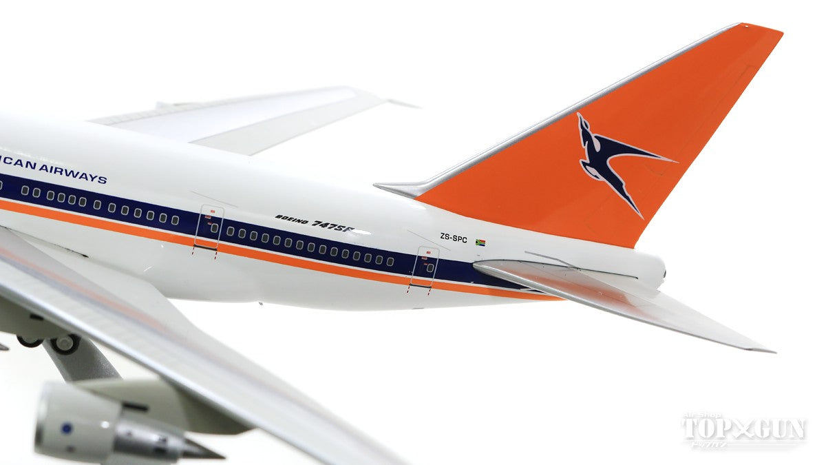 InFlight200 747SP South African Airways ZS-SPC with stand 1/200