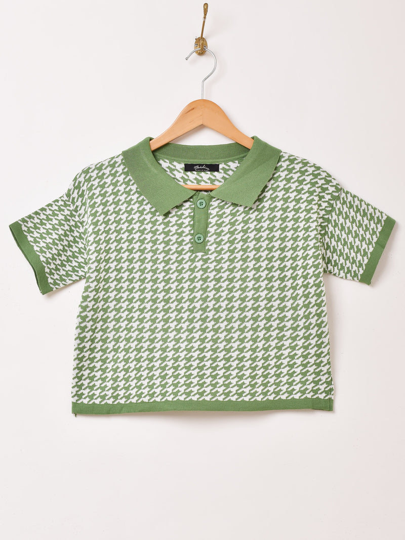 ブッチャープロダクツ butcher products 千鳥柄 ポロシャツ ブッチャー