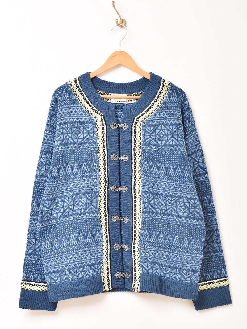 3色展開】Backers ノルディック柄 チロリアンカーディガン – 古着屋Top