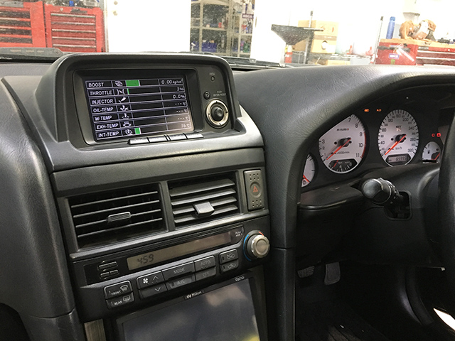 R*W様 年内最終出品R34GT-R 日産純正マルチファンクションディスプレイ