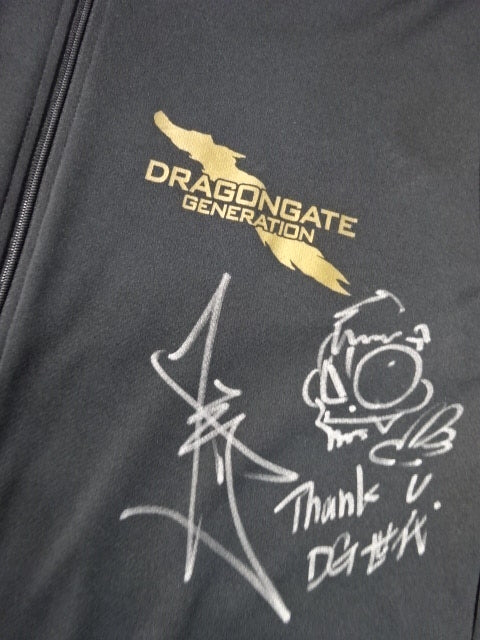 Kzy 直筆サイン入り】ドラゴンゲート セットアップジャージ①(ブラック