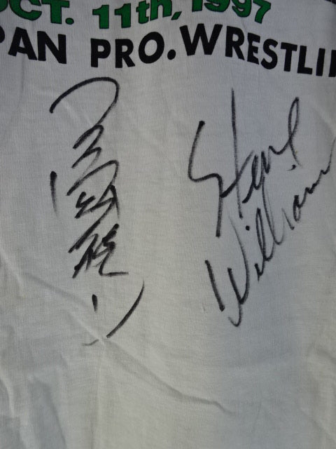 直筆Wサイン入り】OCT.11th.1997 三沢光晴vsスティーブ・ウィリアムスT