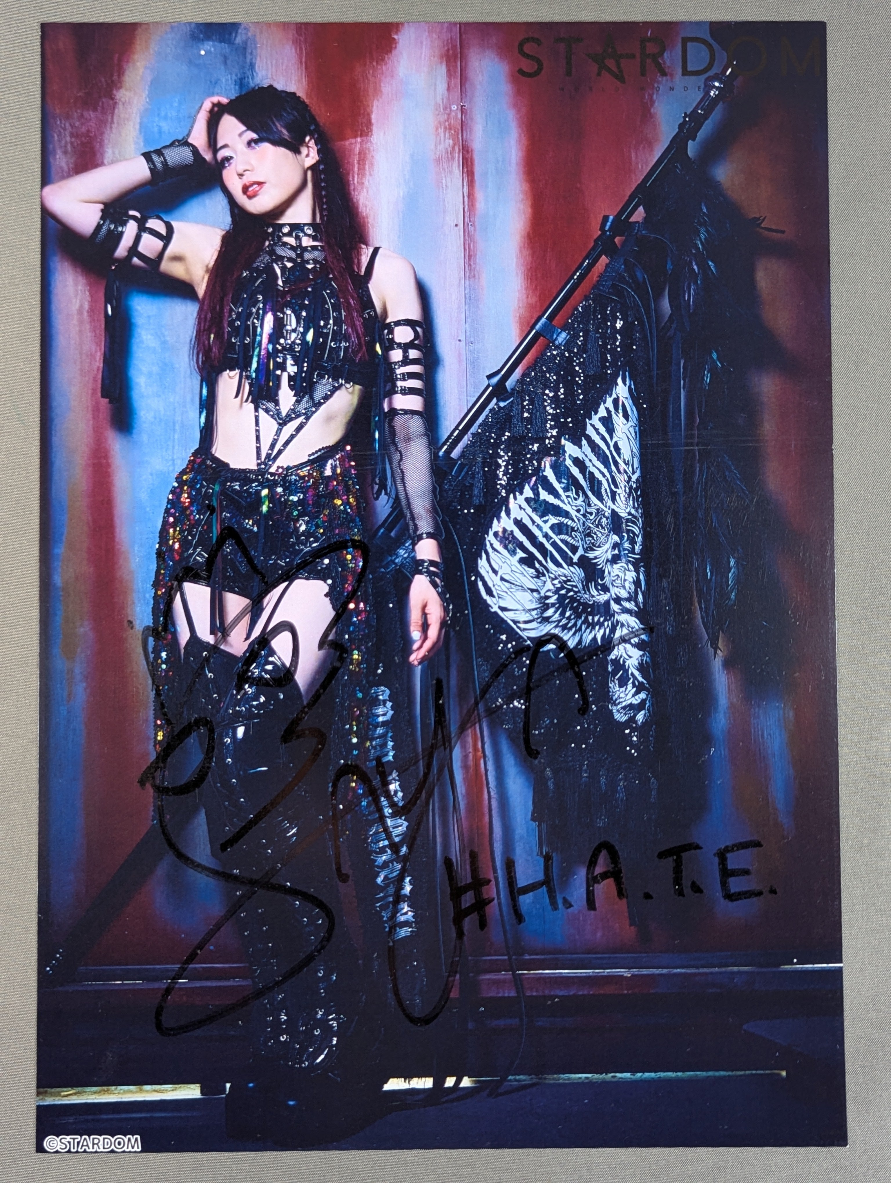 上谷沙弥 直筆サイン入り スターダムポートレート(W-6) – 闘道館