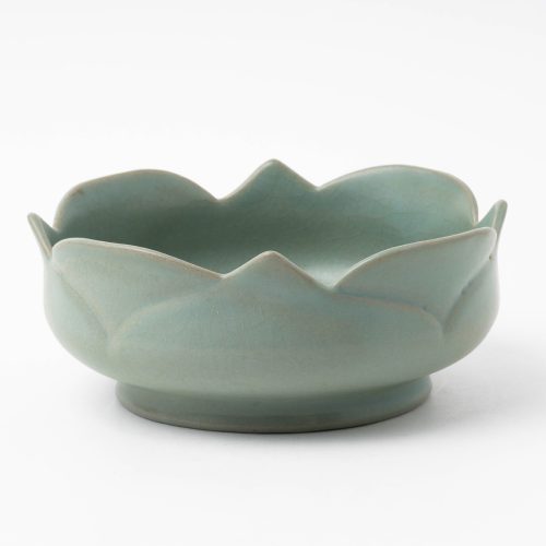 汝窯青磁蓮形鉢 – Ru ware Lotus Shaped Bowl | 陶磁オンライン美術館