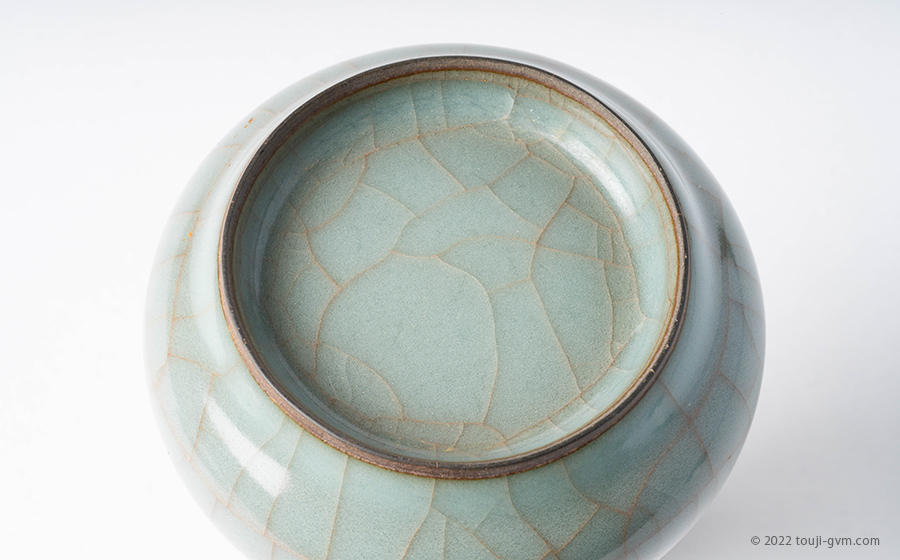 南宋官窯 青磁長頸瓶 – Celadon bottle | 陶磁オンライン美術館ーTOUJI