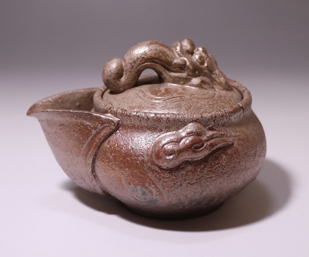 中原幸治 作 「宝瓶 裾濃金彩鬼摘」 ～備前焼専門卸小売店 川口陶楽苑～