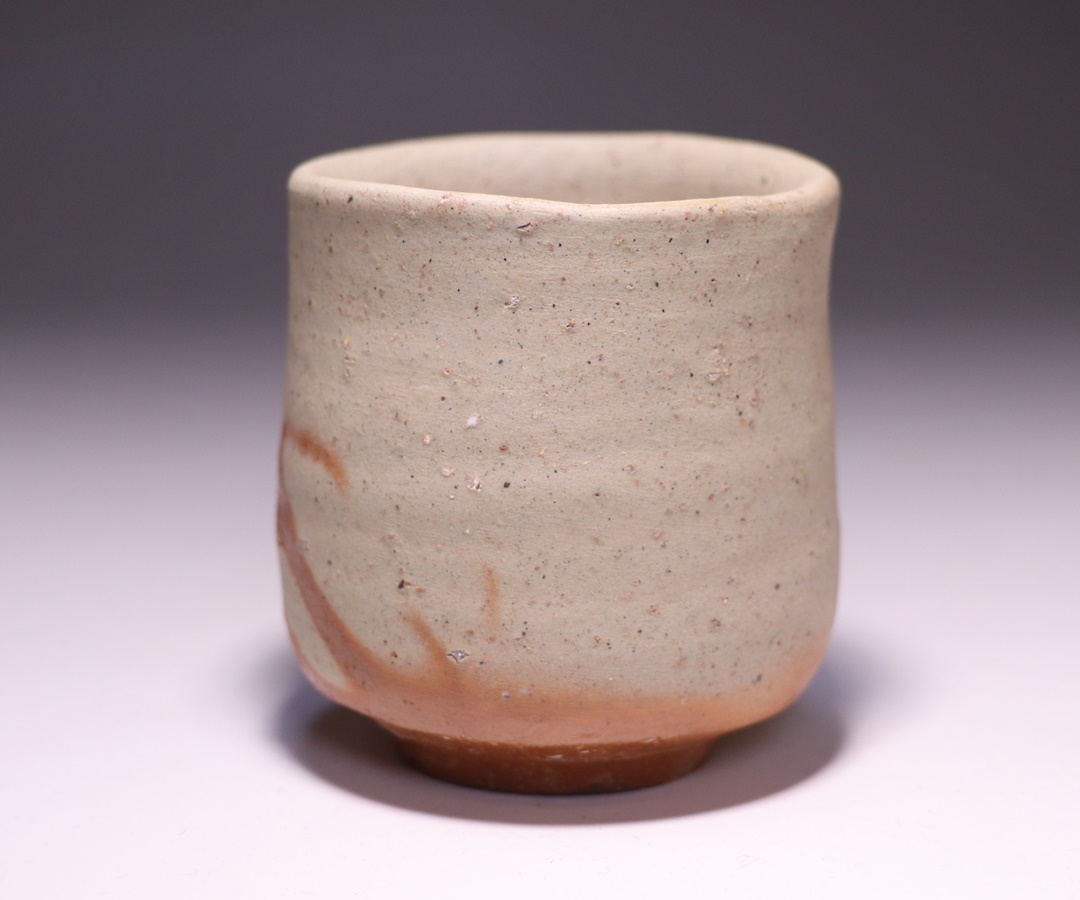 備前焼 銘あり 円筒形 陶器 約24cm 備前焼 銘あり 筒形 陶器 約24cm