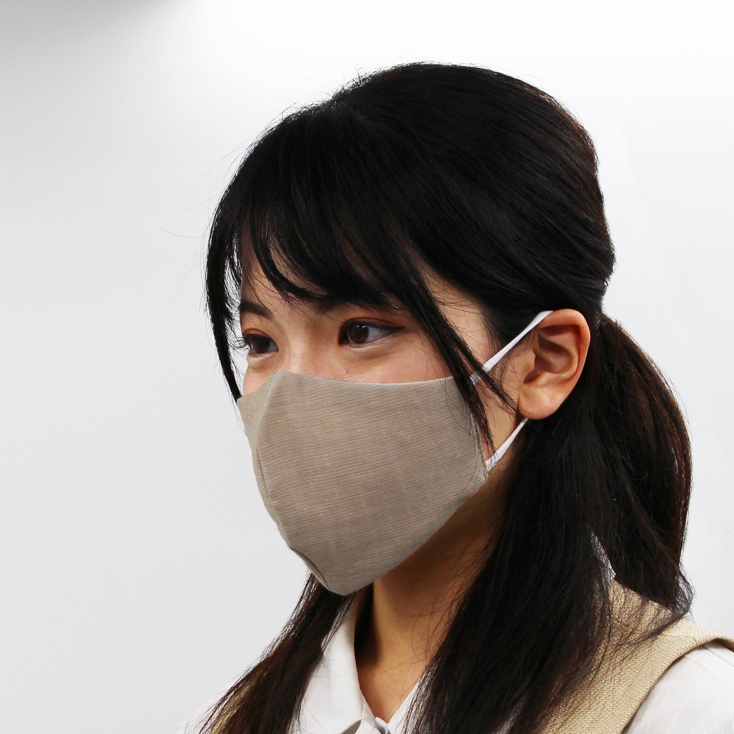 ハイドロ銀チタン』防御フィルター入りカラーガーゼマスク 小さめ