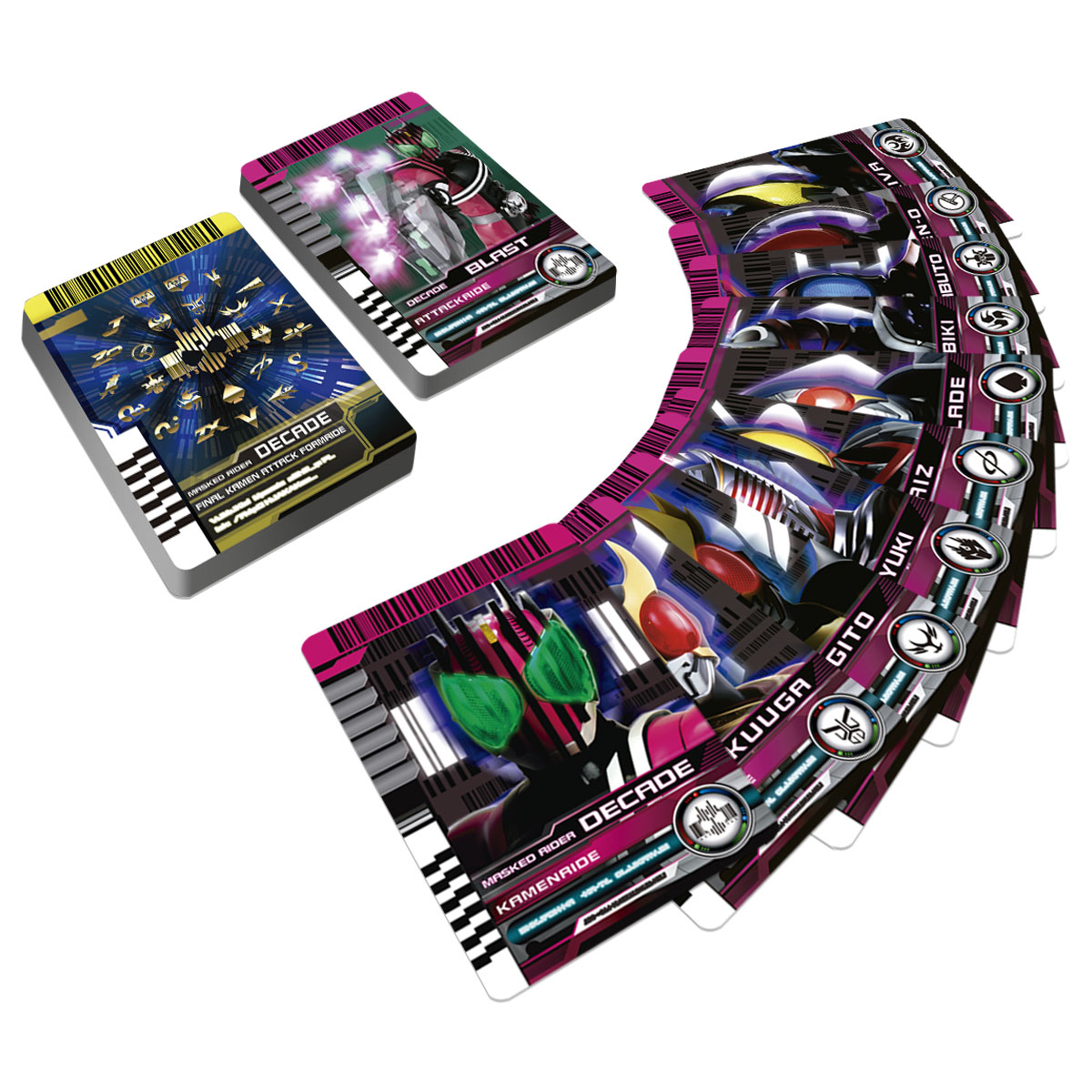 CSMライダーカードセット -DECADE-｜仮面ライダーおもちゃウェブ