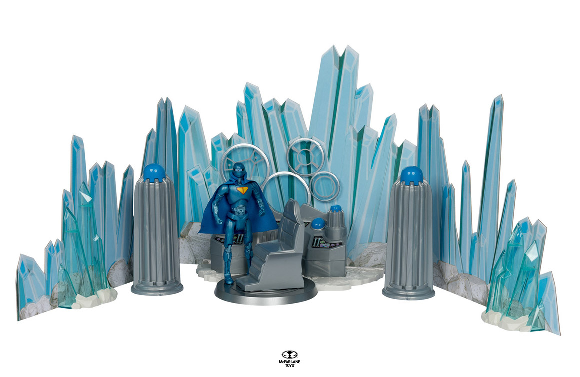 DC Super Powers Fortress of Solitude Gold Label Playset from