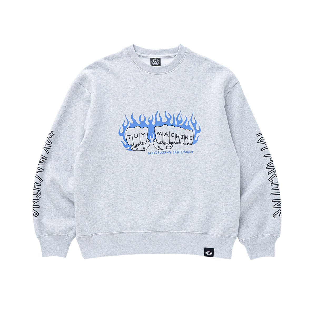 FLAME FIST SWEAT CREW NECK – Toy Machine Japan