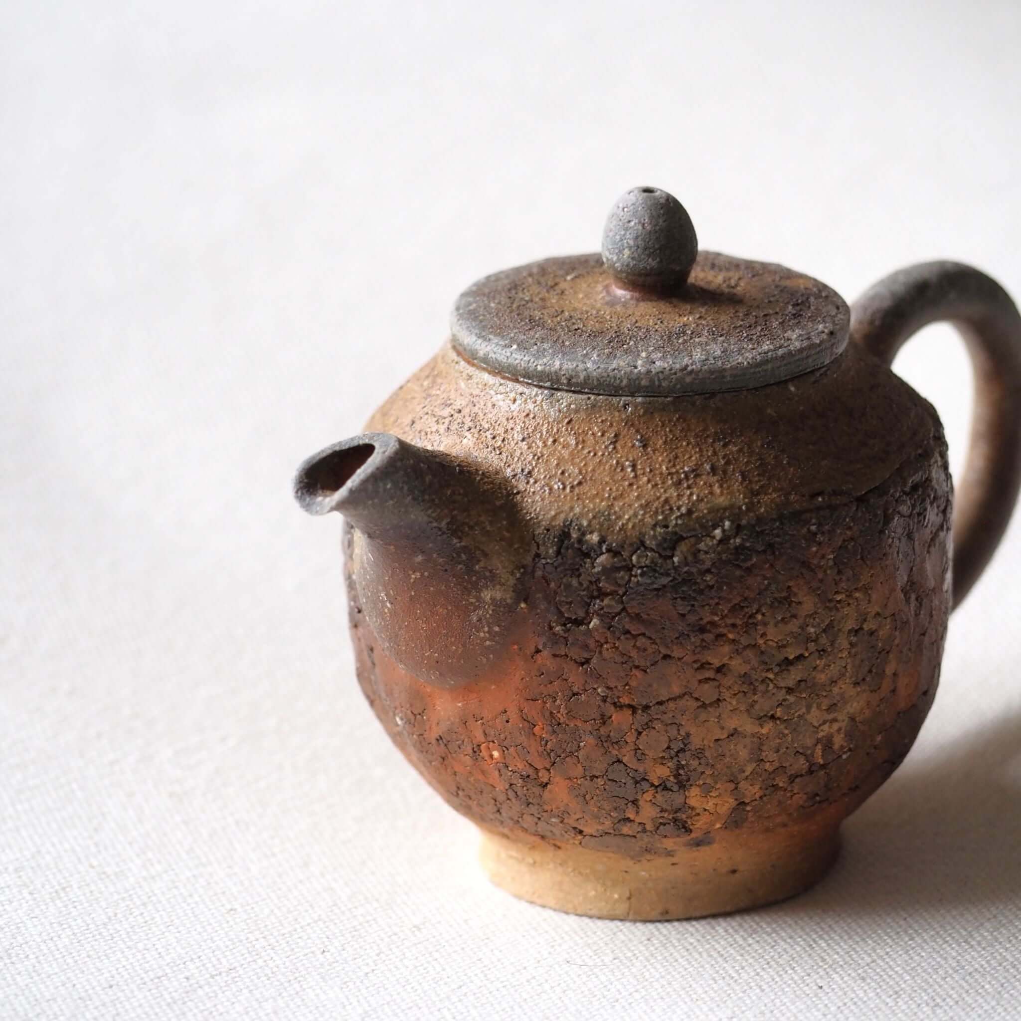 備前焼 細川敬弘作 礫急須 A [東山堂煎茶器店 オンラインショップ