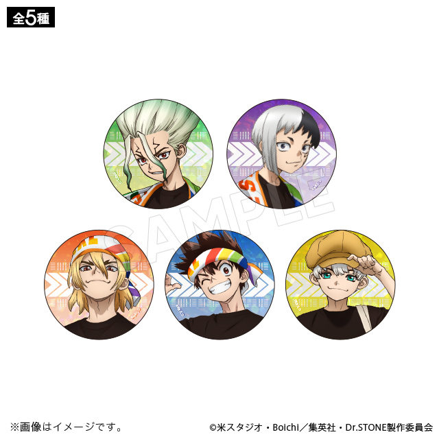 Dr.STONE ホログラム缶バッジコレクション 石の宴ver.(全5種) Dr